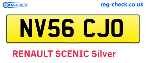 NV56CJO are the vehicle registration plates.