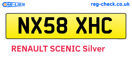 NX58XHC are the vehicle registration plates.