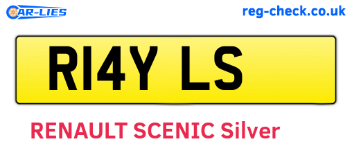 R14YLS are the vehicle registration plates.