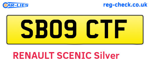 SB09CTF are the vehicle registration plates.
