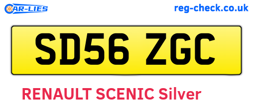 SD56ZGC are the vehicle registration plates.