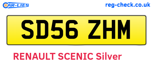 SD56ZHM are the vehicle registration plates.