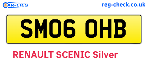 SM06OHB are the vehicle registration plates.