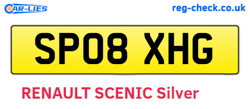 SP08XHG are the vehicle registration plates.