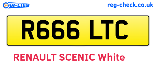 R666LTC are the vehicle registration plates.