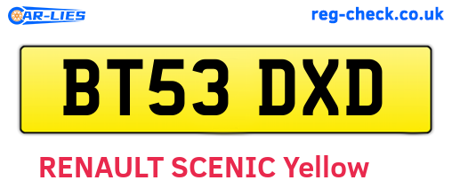 BT53DXD are the vehicle registration plates.