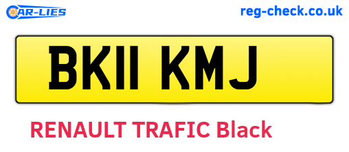 BK11KMJ are the vehicle registration plates.
