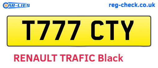 T777CTY are the vehicle registration plates.