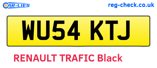 WU54KTJ are the vehicle registration plates.