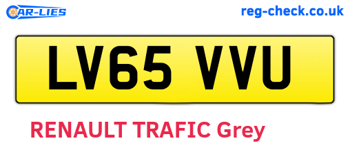LV65VVU are the vehicle registration plates.