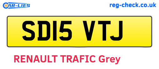 SD15VTJ are the vehicle registration plates.
