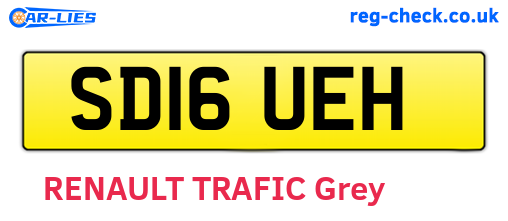 SD16UEH are the vehicle registration plates.