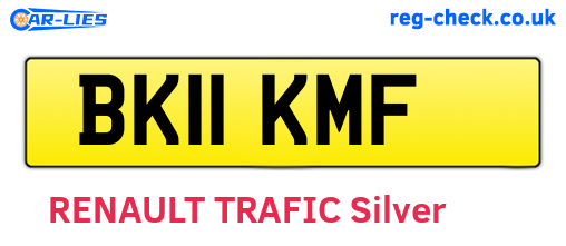 BK11KMF are the vehicle registration plates.