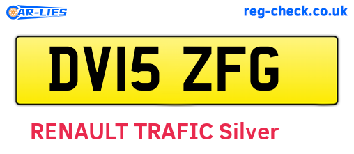DV15ZFG are the vehicle registration plates.