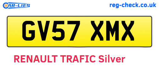 GV57XMX are the vehicle registration plates.