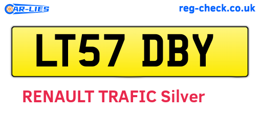 LT57DBY are the vehicle registration plates.