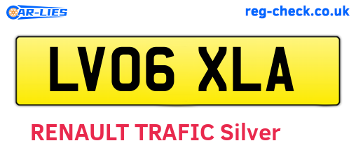 LV06XLA are the vehicle registration plates.