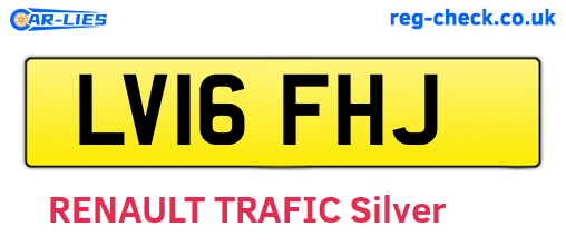 LV16FHJ are the vehicle registration plates.