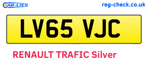 LV65VJC are the vehicle registration plates.