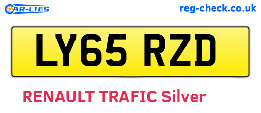 LY65RZD are the vehicle registration plates.