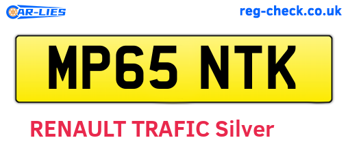 MP65NTK are the vehicle registration plates.