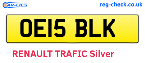 OE15BLK are the vehicle registration plates.