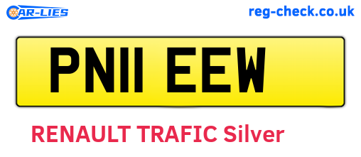 PN11EEW are the vehicle registration plates.