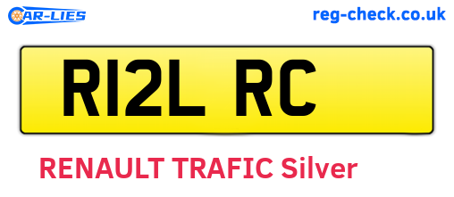 R12LRC are the vehicle registration plates.