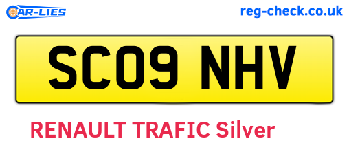 SC09NHV are the vehicle registration plates.