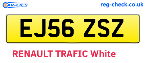 EJ56ZSZ are the vehicle registration plates.