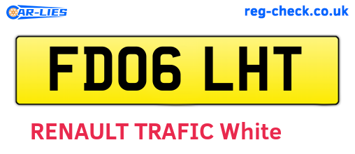 FD06LHT are the vehicle registration plates.