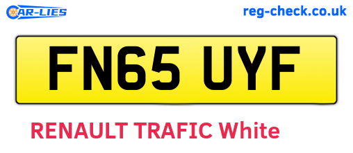 FN65UYF are the vehicle registration plates.