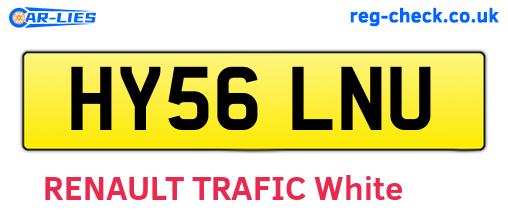 HY56LNU are the vehicle registration plates.