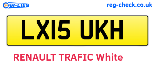 LX15UKH are the vehicle registration plates.
