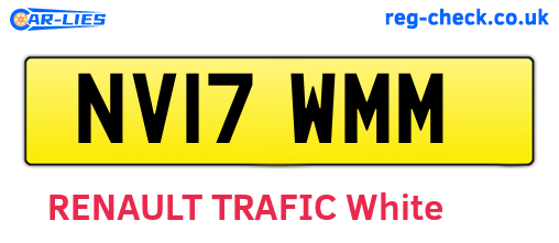 NV17WMM are the vehicle registration plates.