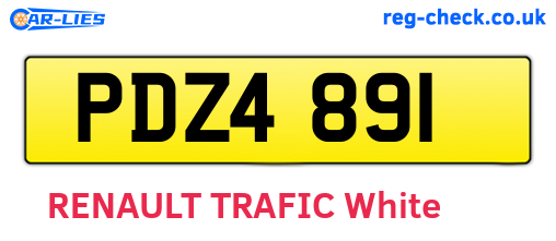 PDZ4891 are the vehicle registration plates.