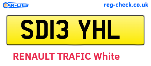 SD13YHL are the vehicle registration plates.