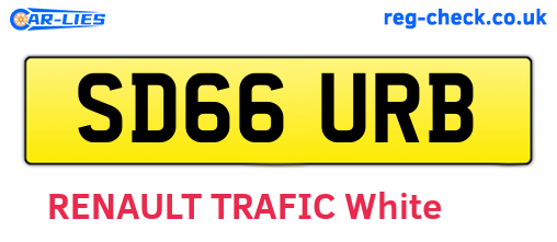 SD66URB are the vehicle registration plates.