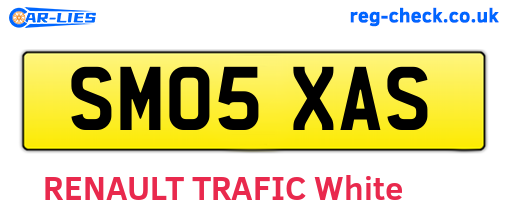 SM05XAS are the vehicle registration plates.
