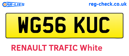 WG56KUC are the vehicle registration plates.