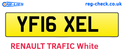 YF16XEL are the vehicle registration plates.