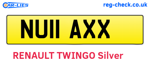 NU11AXX are the vehicle registration plates.