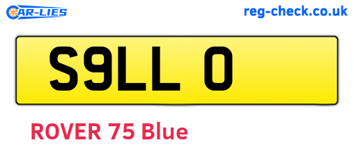 S9LLO are the vehicle registration plates.