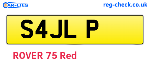 S4JLP are the vehicle registration plates.