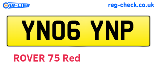 YN06YNP are the vehicle registration plates.