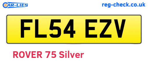 FL54EZV are the vehicle registration plates.