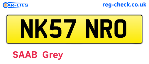 NK57NRO are the vehicle registration plates.