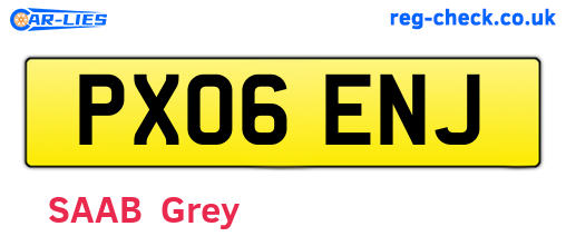 PX06ENJ are the vehicle registration plates.