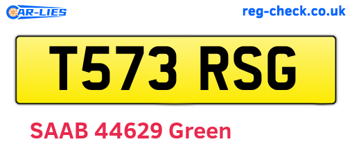 T573RSG are the vehicle registration plates.