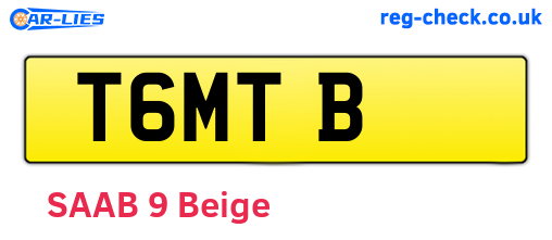 T6MTB are the vehicle registration plates.